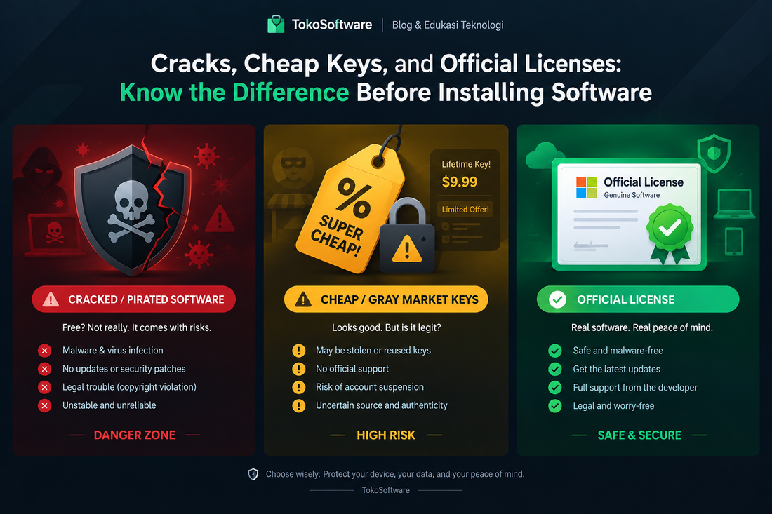 Cracks, Cheap Keys, and Official Licenses: Know the Difference Before Installing Software