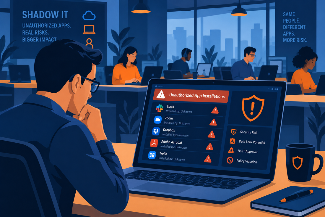 Employees Free to Install Apps on Work Laptops? Beware of Shadow IT Risks
