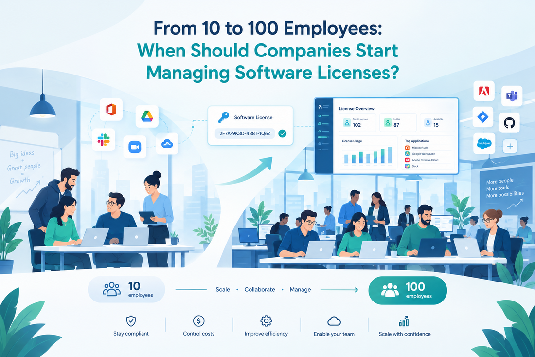 From 10 to 100 Employees: When Should Companies Start Managing Software Licenses?