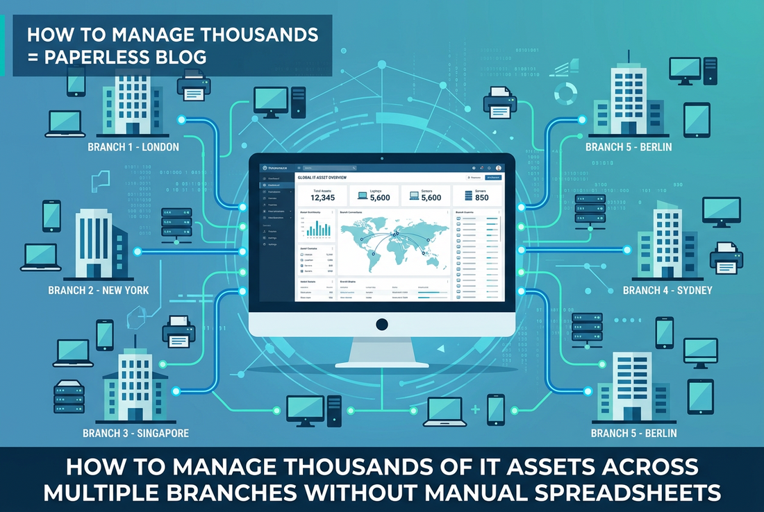 How to Manage Thousands of IT Assets Across Multiple Branches Without Manual Spreadsheets