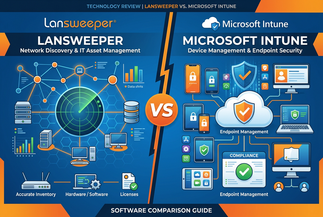 Lansweeper vs Microsoft Intune: What Are the Differences in Functionality and Use Cases?