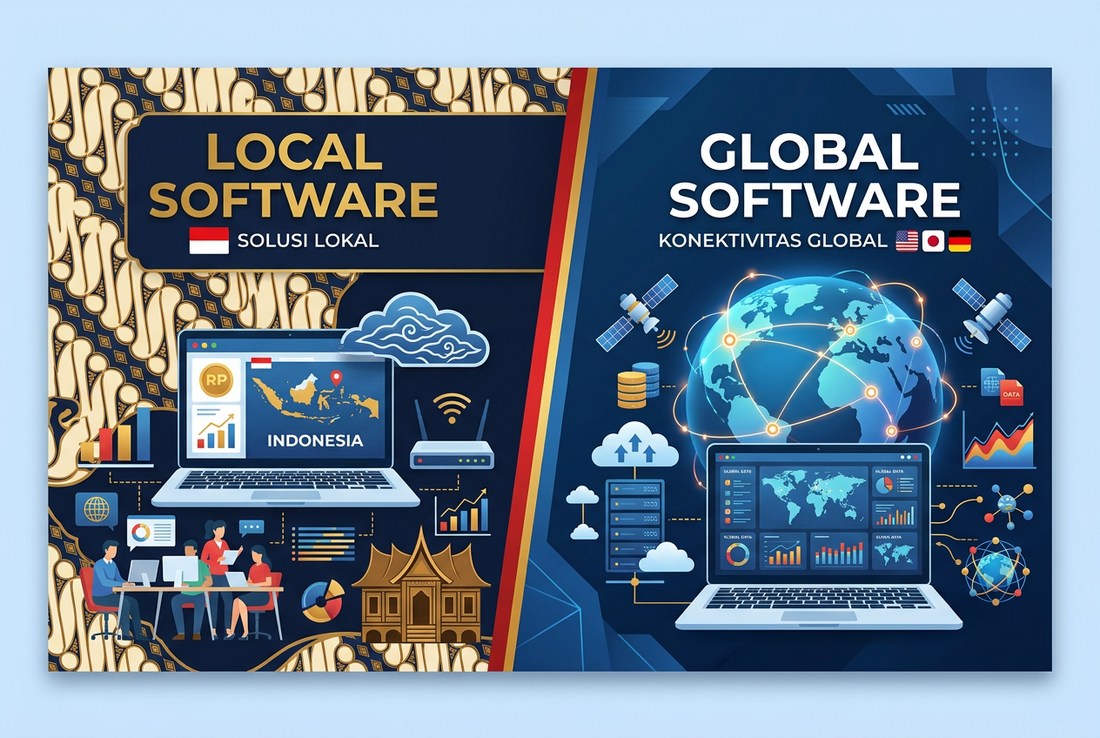 Local Software vs. Global Software: Which is More Suitable for Indonesian Companies?