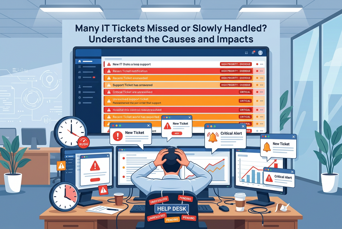 Many IT Tickets Missed or Slowly Handled? Understand the Causes and Impacts