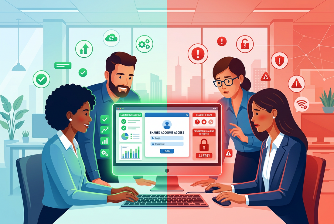 Multiple Employees Sharing a Single Software Account? Efficient or Risky?