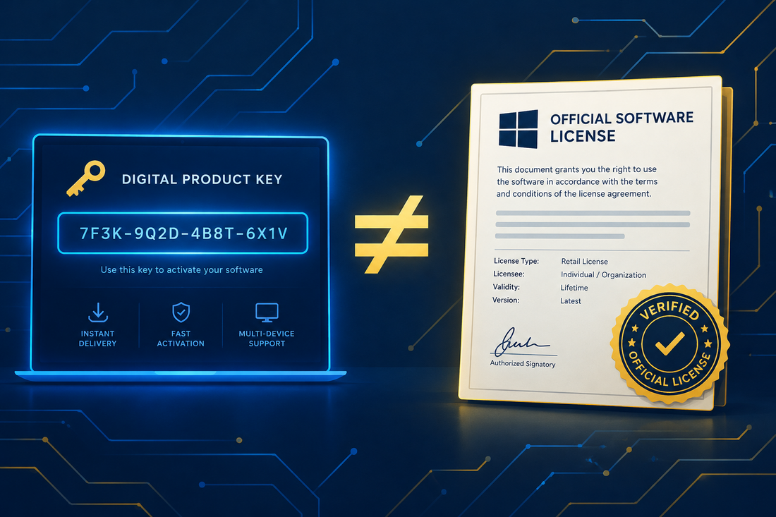 Original Product Key vs. Official License: Why Aren't They Necessarily the Same?