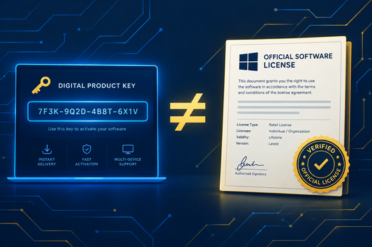 Original Product Key vs. Official License: Why Aren't They Necessarily the Same?