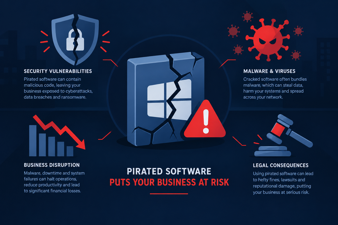 Pirated Software Isn't Just a Legal Issue; It's a Risk That Can Disrupt Your Business