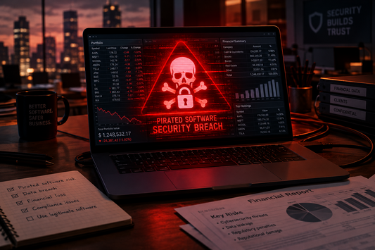 Pirated Software Installed on Finance Laptop? Company Data Could Be at Risk