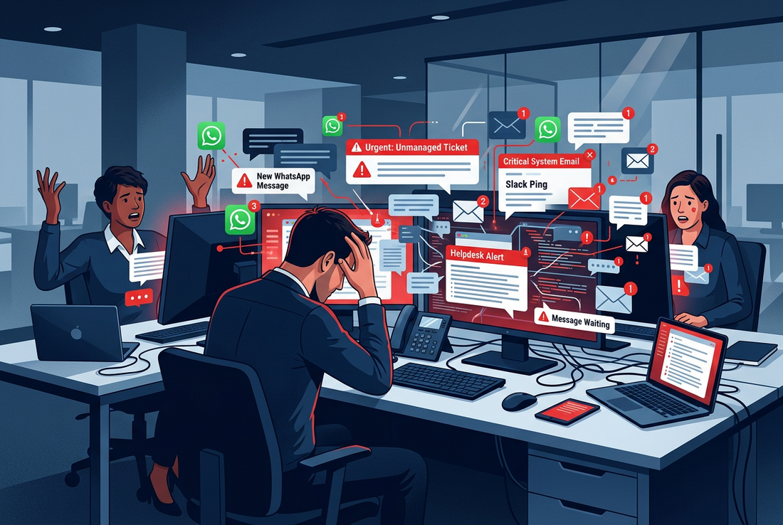 Still Managing IT Requests via WhatsApp and Email? This is a Risk for Helpdesk Teams