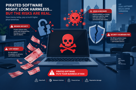 While it may seem economical at first, why can pirated software actually be a burden on companies?