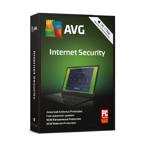 AVG Internet Security 1 Windows PC 1 Mac - Security & Protection Software (Cyber Defense)