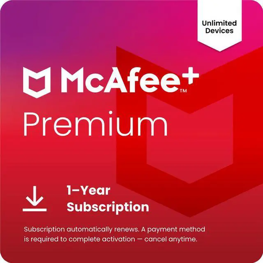 Subscription McAfee+™ Premium Individual [Annual] - Unlimited Device 1 User